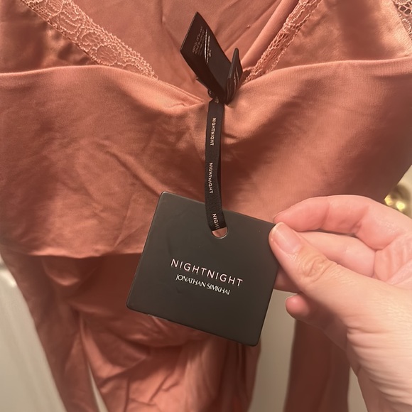 NIGHT NIGHT JONATHAN SIMKHAI COLD-SHOULDER LACE-TRIMMED JERSEY BODYSUIT IN BLUSH - Picture 10 of 12